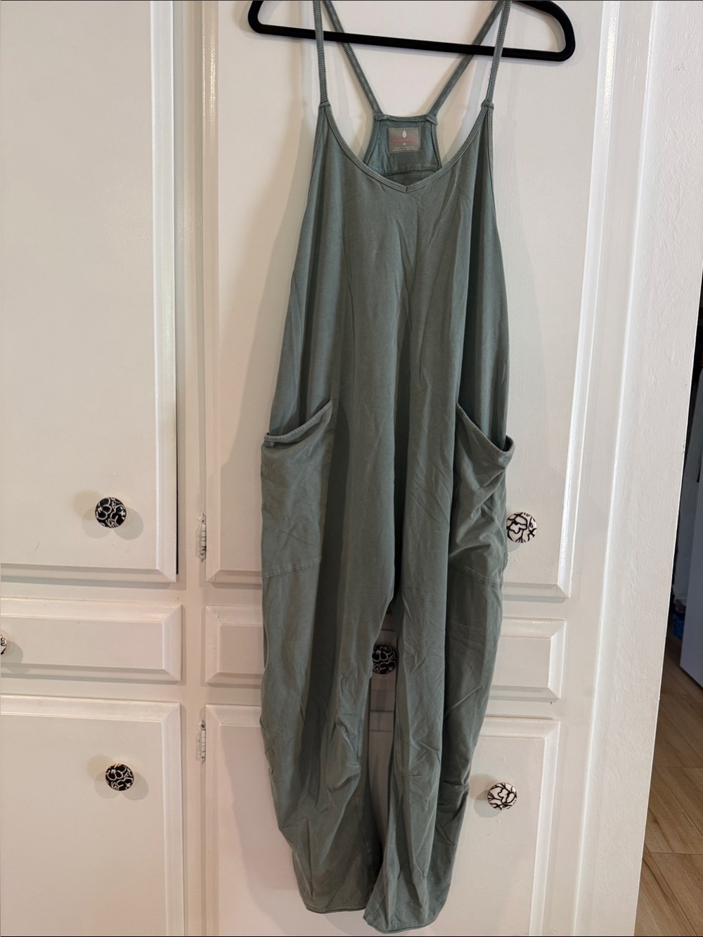 FP Movement by Free People Sage Green Relaxed Jumpsuit with Pockets